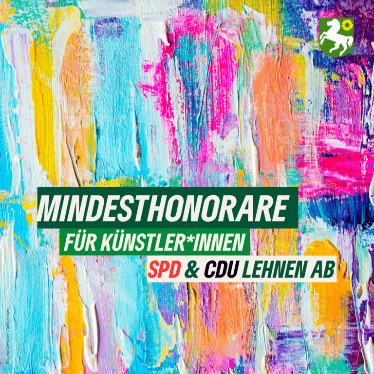 SPD und CDU lehnen Einführung von Mindesthonoraren für künstlerische Leistungen ab – Grüne Fraktion kritisiert Entscheidung