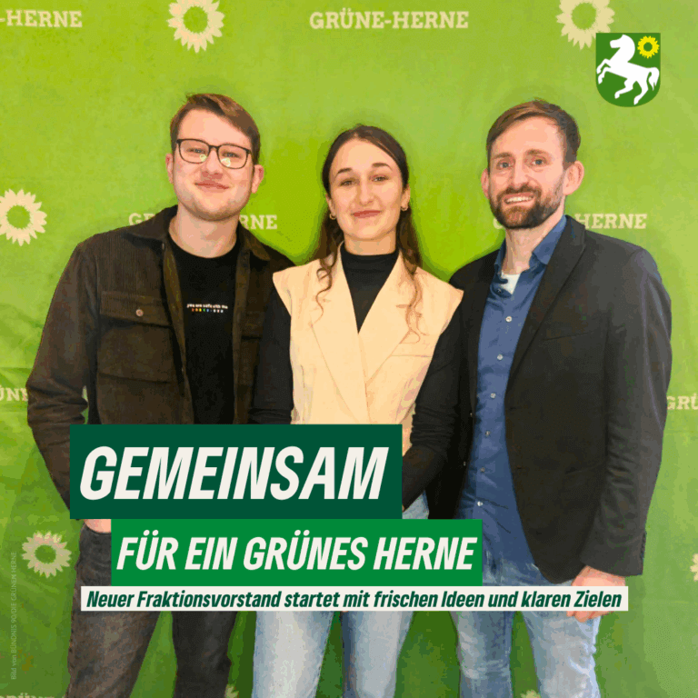 Grüne Fraktion in Herne stellt sich neu auf – junges Team will frischen Schwung in die Kommunalpolitik bringen