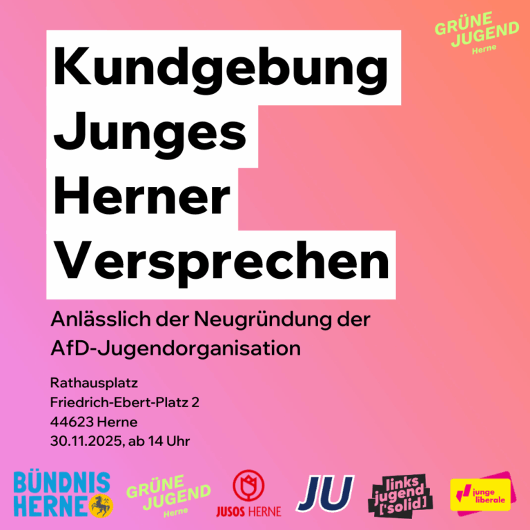 Ankündigung: Kundgebung „Junges Herner Versprechen“