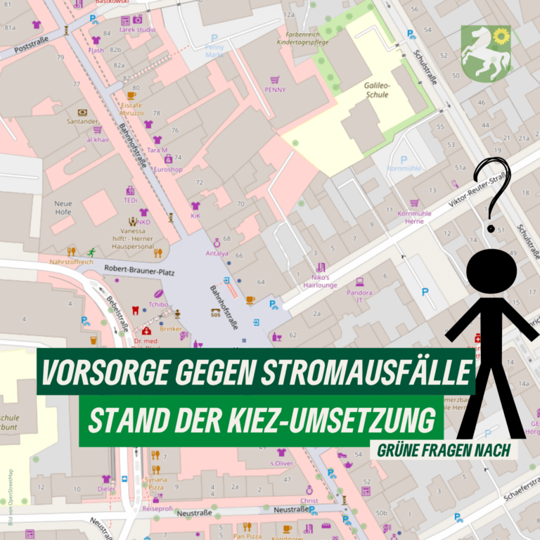 Grüne fragen nach: Stand der Kriseninformationserstehilfezentren (KIEZ) in Herne weiterhin unklar