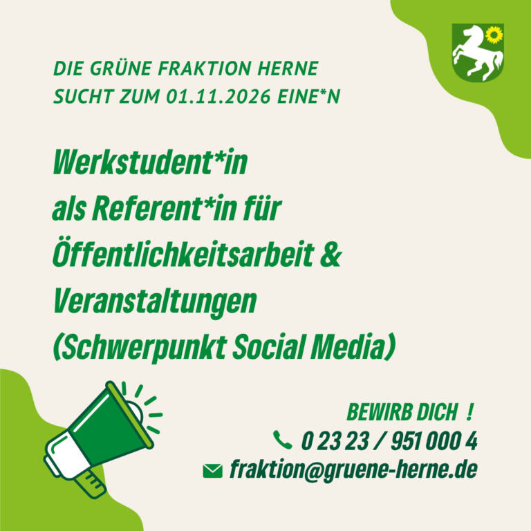 Wir suchen dich: Fraktionsreferent*in für Öffentlichkeitsarbeit & Veranstaltungen (Schwerpunkt Social Media)